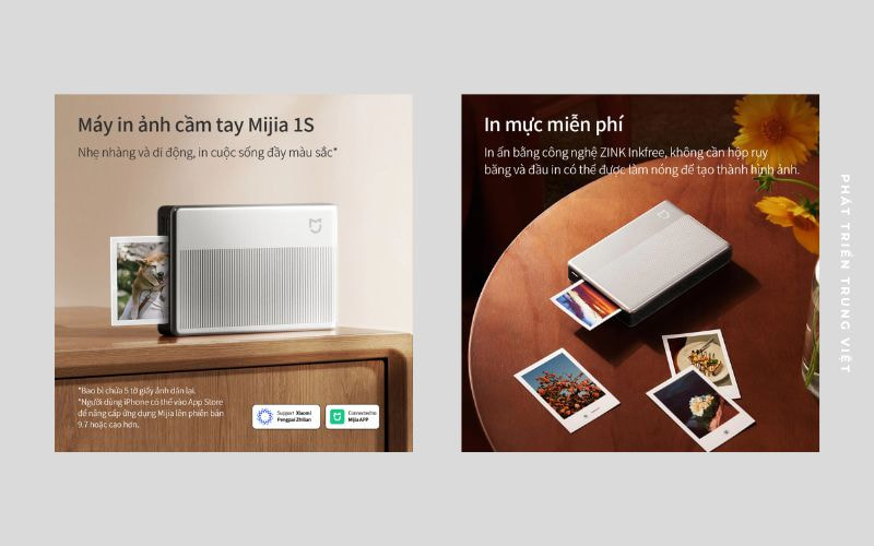 Máy in ảnh Xiaomi Mijia Photo Printer 1S